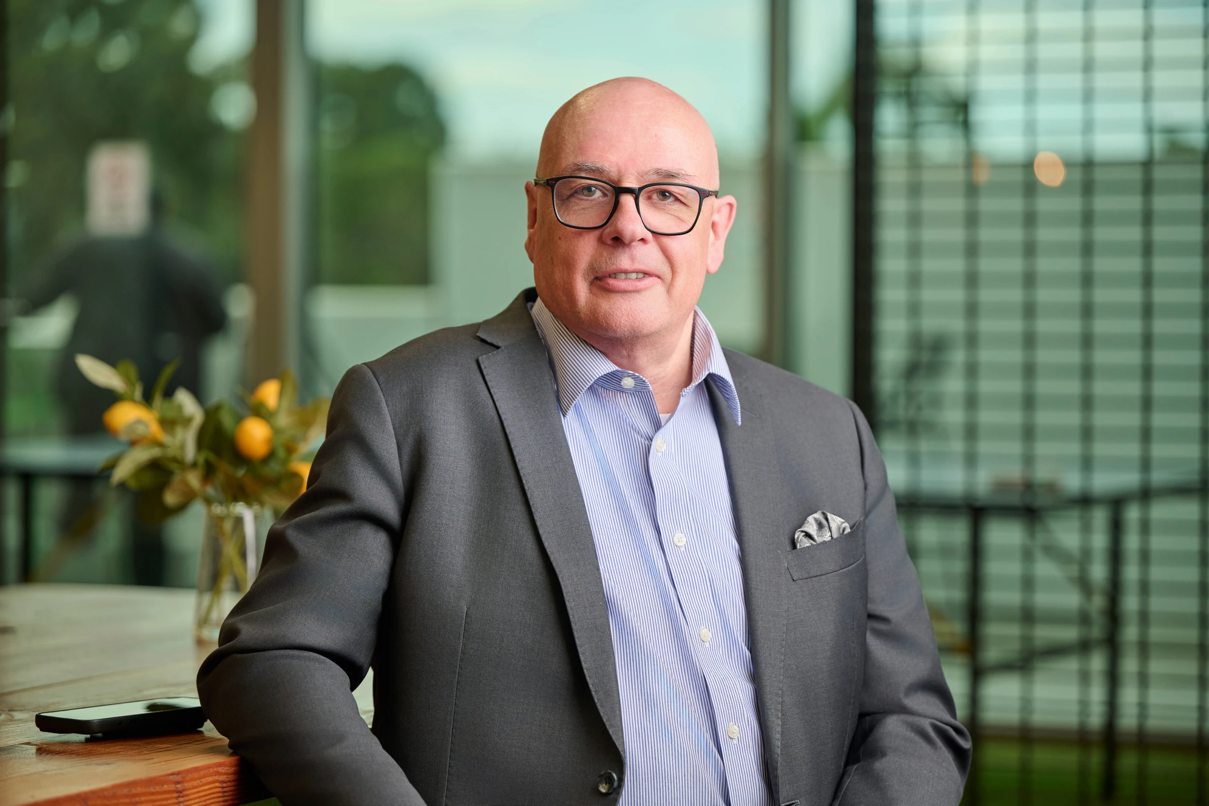 Rohan Burgess, founder of Capital Financing, seated in an office